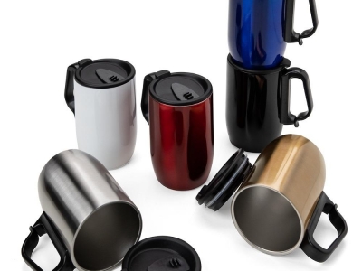 Caneca Inox Parede Dupla 350 ml